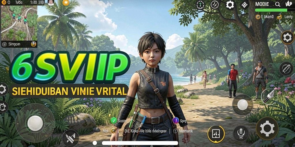 Tampilan gameplay 6SVIP dengan simulasi kehidupan yang menarik.