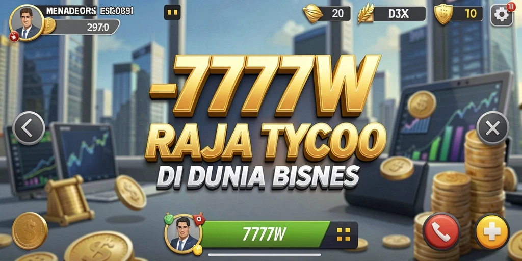 Screenshot gameplay Tycoon menampilkan keseruan membangun bisnis.