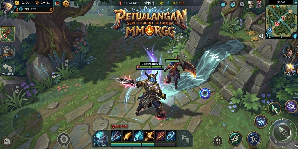Gameplay seru di dunia fantastis 9N9N.
