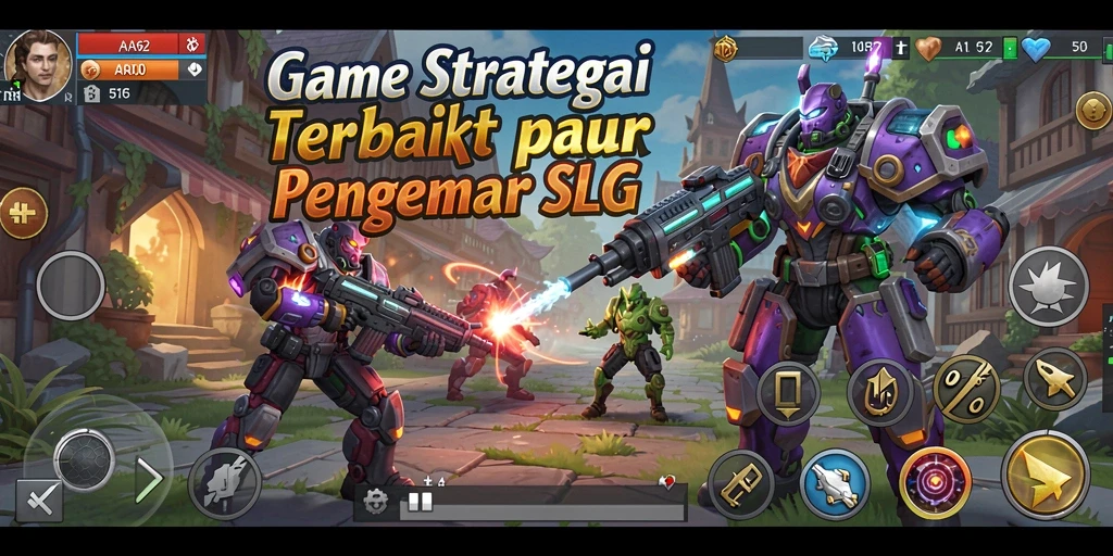 Tampilan menakjubkan dari gameplay AA62 yang seru dan strategis.