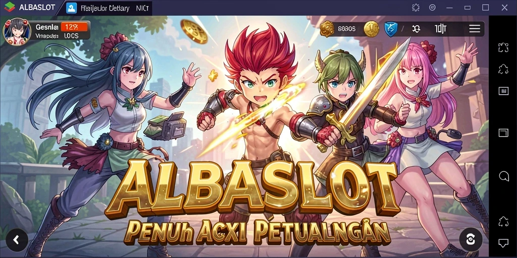 Tampilan luar biasa dari gameplay ALBASLOT yang penuh aksi.
