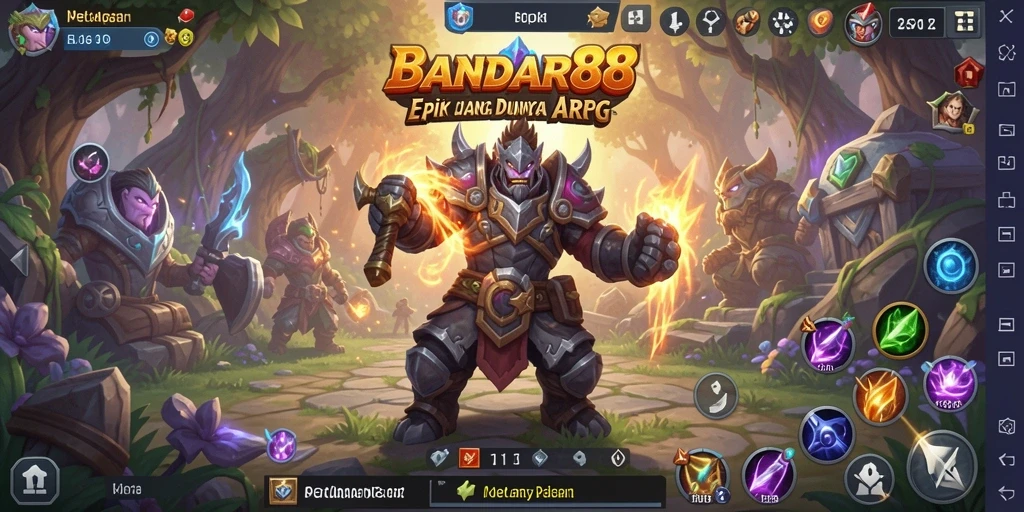 Tampilan gameplay menarik dalam dunia ARPG BANDAR88.