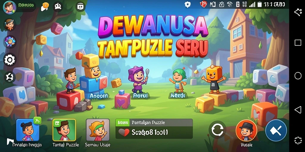 Tampilan gameplay DEWANUSA menampilkan teka-teki interaktif dan grafis menarik.
