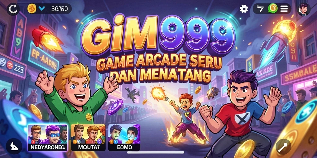 Tampilan gameplay GIM999 yang menarik dan penuh aksi.