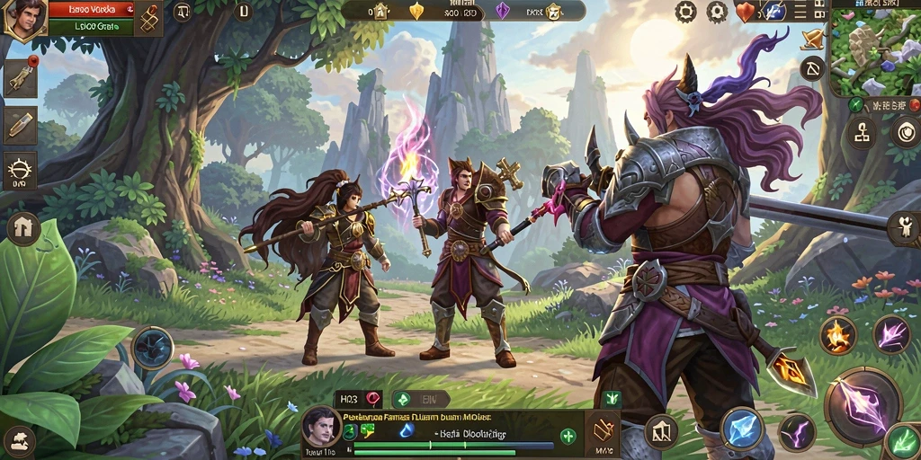 Screenshot H03 menampilkan aksi seru dalam gameplay MMORPG.