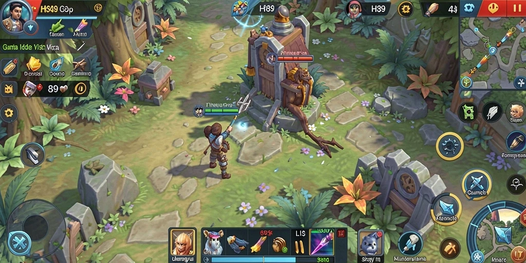 Tampilan gameplay H89 yang menarik dan penuh warna dalam genre Idle.