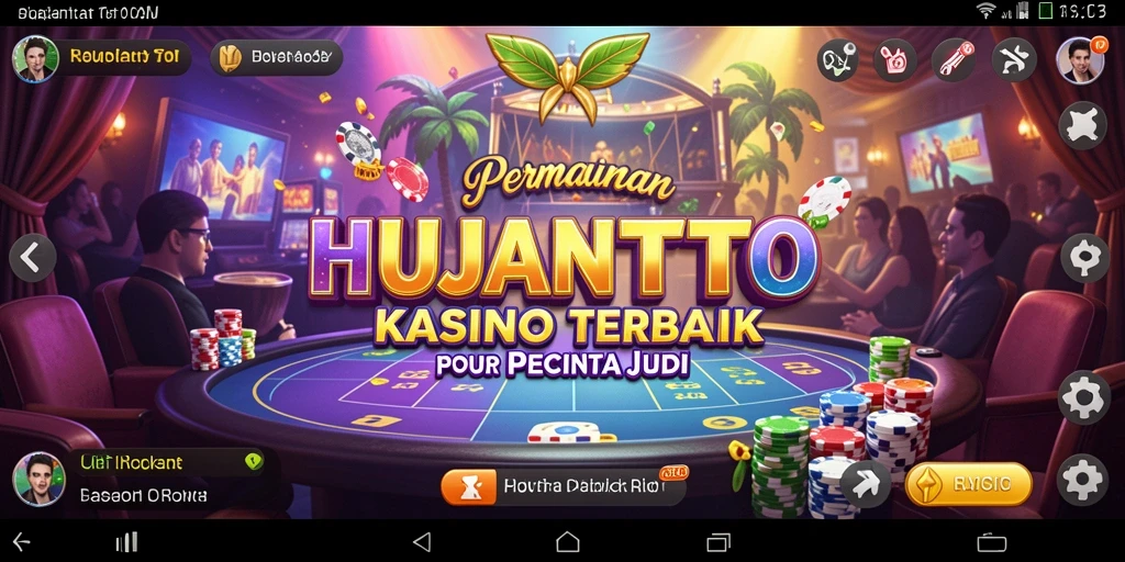 Tangkapan layar gameplay seru dari HUJANTOTO di Kasino.