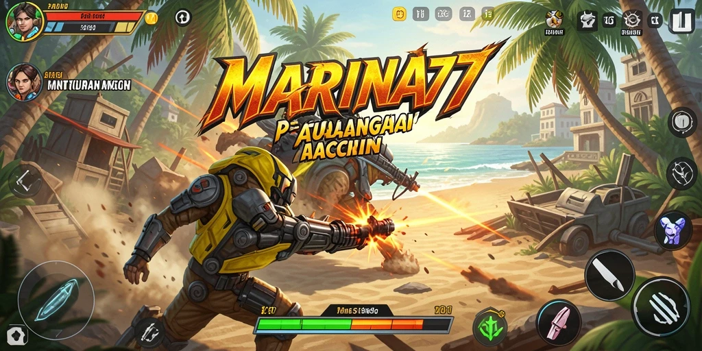 Tampilan menarik dari gameplay aksi MARINA77 yang mendebarkan.