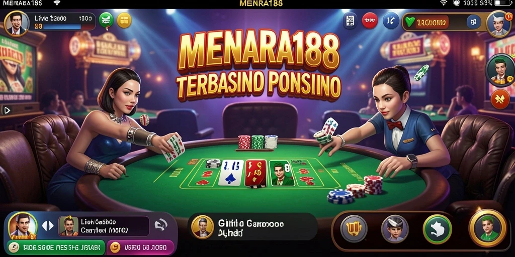 Tampilan gameplay Live Casino yang menarik di MENARA188.