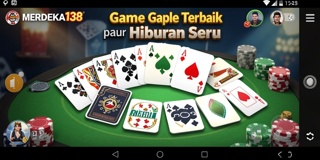 Tampilan menarik dari gameplay Gaple di MERDEKA138.