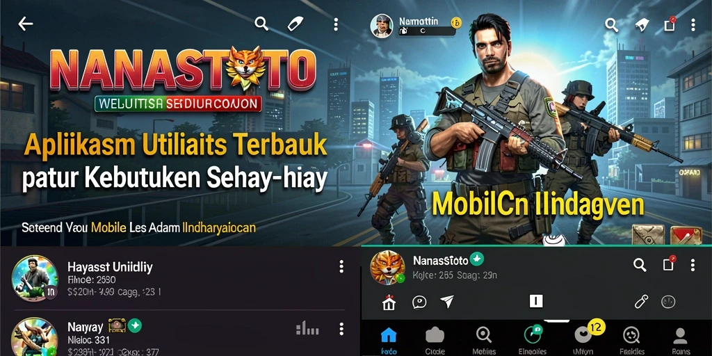 Tampilan antarmuka NANASTOTO yang menarik dan intuitif.