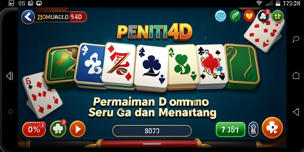 Tangkapan layar gameplay Domino yang menarik dan interaktif.