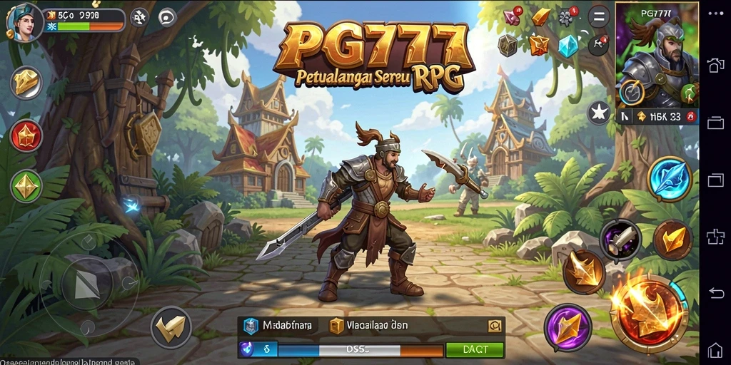 Tampilan gameplay RPG yang mendebarkan dan grafis yang memikat.