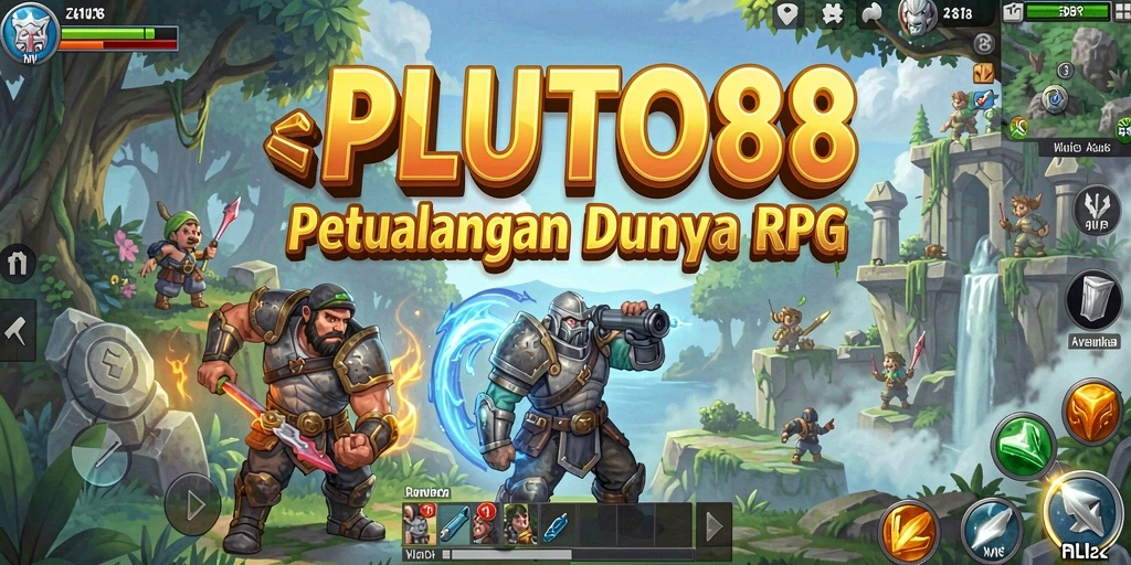 Tampilan visual menakjubkan dari gameplay PLUTO88 di dunia RPG.