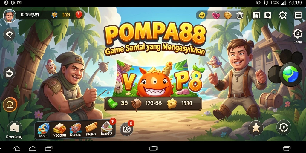 Tangkapan layar utama POMPA88 yang menampilkan gameplay seru.