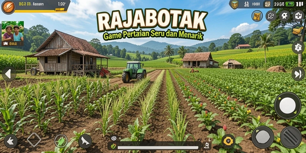 Gameplay menarik RAJABOTAK yang menghadirkan dunia pertanian.