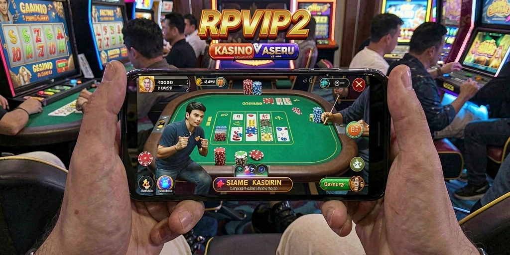 Tangkapan layar RPVIP2 yang menunjukkan aksi seru dalam permainan Kasino.