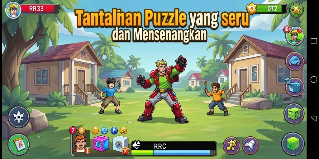 Tampilan gameplay RR33 yang menantang dan penuh warna.