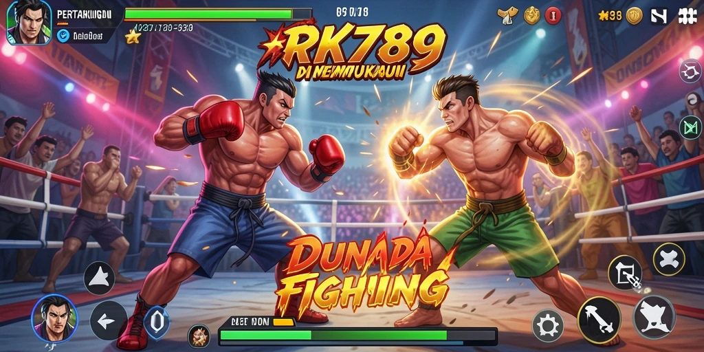 Tampilan gameplay <strong>RR789</strong> menunjukkan aksi pertarungan yang intens dan mendebarkan.