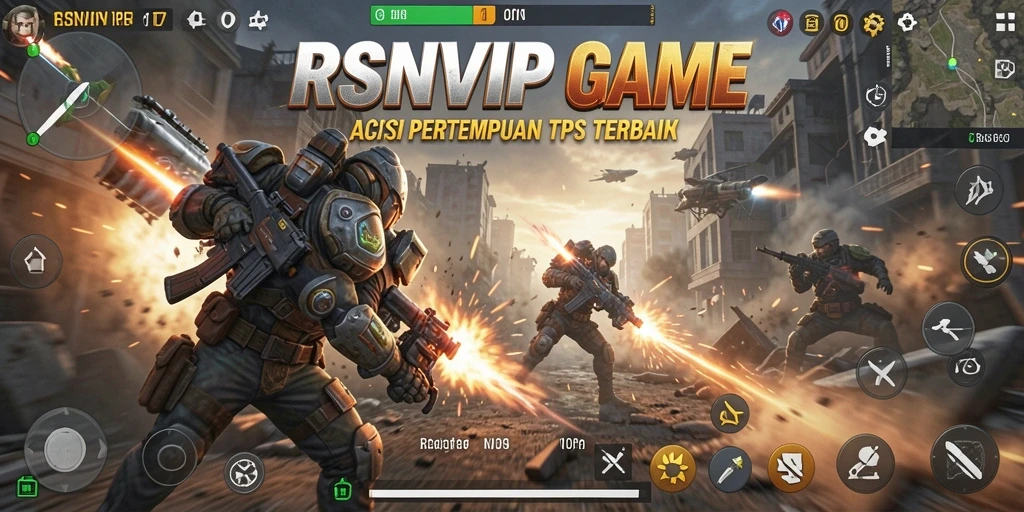Gameplay seru RSNVIP dengan aksi pertempuran yang mendebarkan.