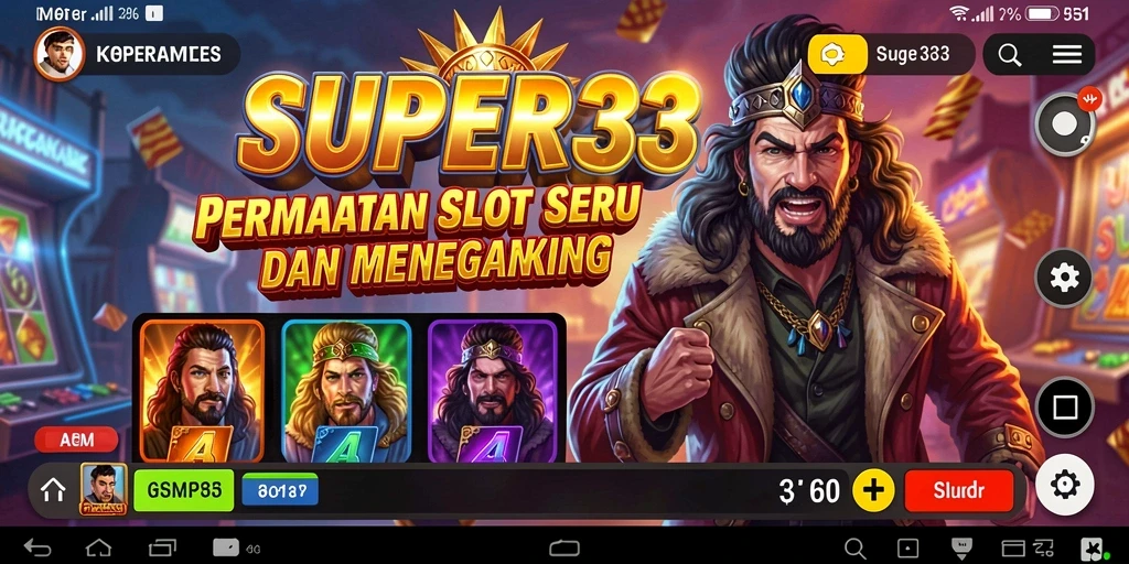 Tampilan screenshot gameplay yang menarik di SUPER33.