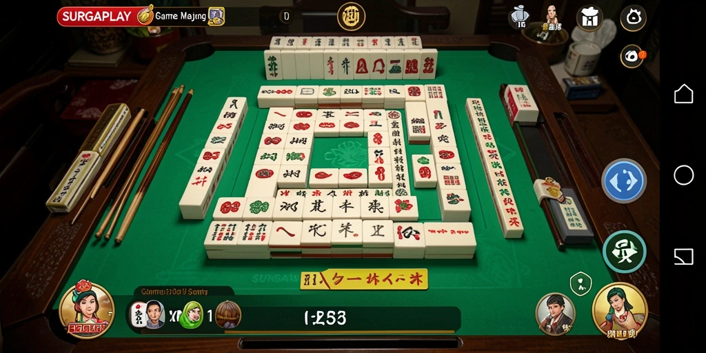 Gameplay menantang Mahjong di SURGAPLAY yang menarik dan seru.