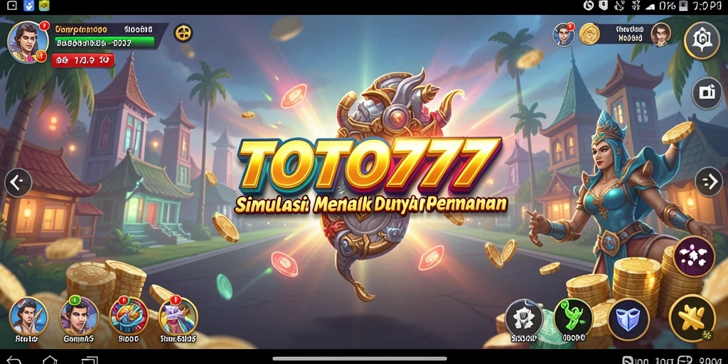 Screenshot gameplay TOTO777 menunjukkan aktivitas seru dalam simulasi.