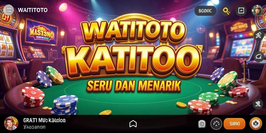 Tampilan gameplay menarik dari WATITOTO di aplikasi Kasino.